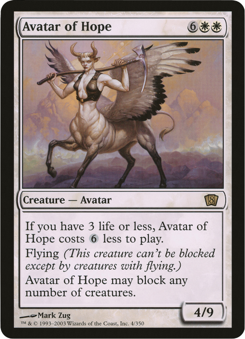 Avatar of Hope (Oversized) [Eighth Edition Box Topper] | Jomio and Rueliete's Cards and Comics