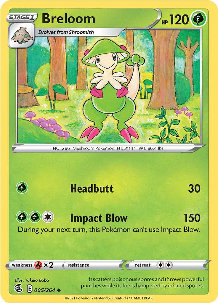 Breloom (005/264) [Sword & Shield: Fusion Strike] | Jomio and Rueliete's Cards and Comics