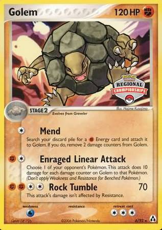 Golem (6/92) (Regional Championship Promo) [EX: Legend Maker] | Jomio and Rueliete's Cards and Comics