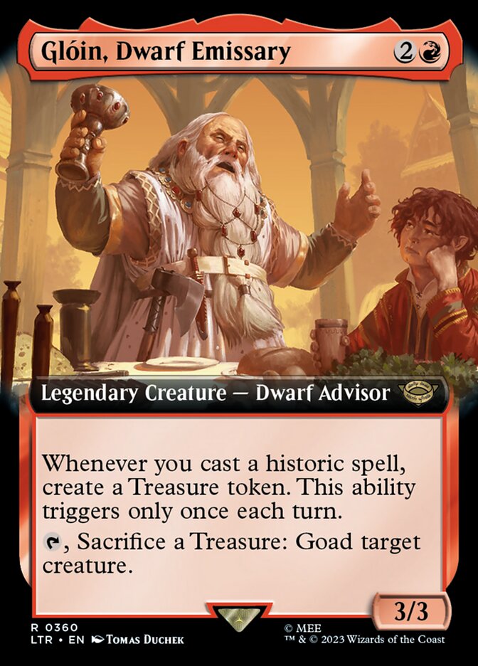 Gloin, Dwarf Emissary (Extended Art) [The Lord of the Rings: Tales of Middle-Earth] | Jomio and Rueliete's Cards and Comics