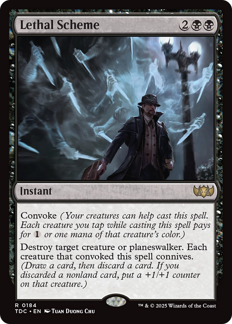 Lethal Scheme [Tarkir: Dragonstorm Commander] | Jomio and Rueliete's Cards and Comics