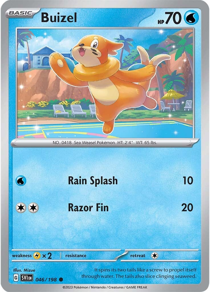 Buizel (046/198) [Scarlet & Violet: Base Set] | Jomio and Rueliete's Cards and Comics