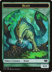 Elf Druid // Beast (020/036) Double-Sided Token [Commander 2014 Tokens] | Jomio and Rueliete's Cards and Comics