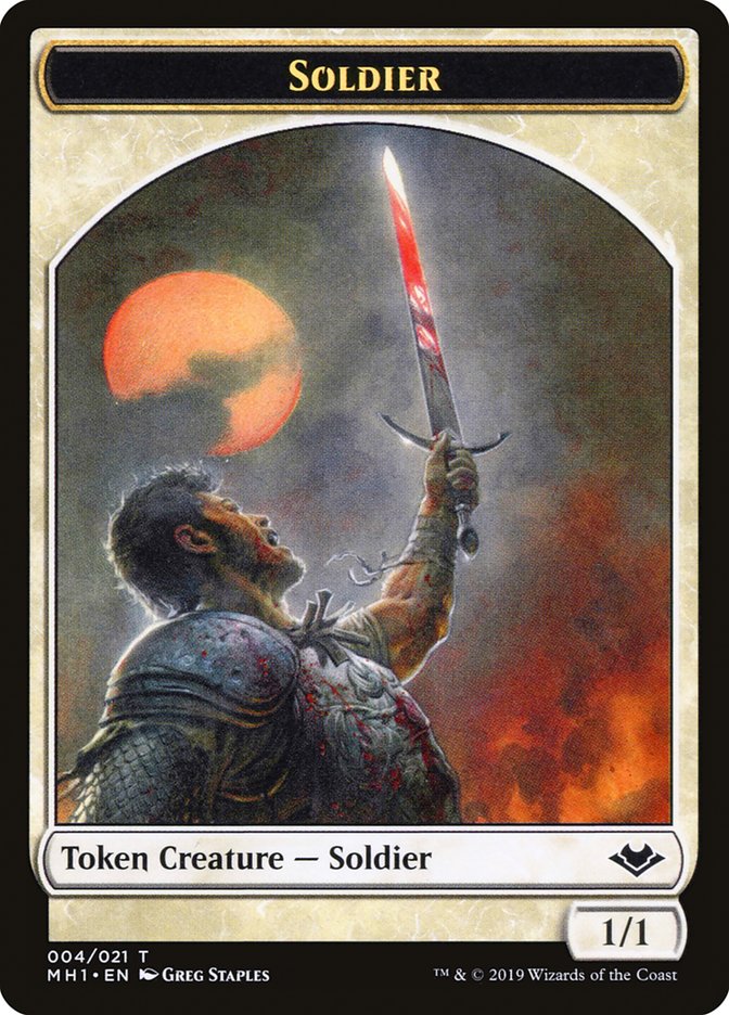 Soldier Token [Modern Horizons Tokens] | Jomio and Rueliete's Cards and Comics