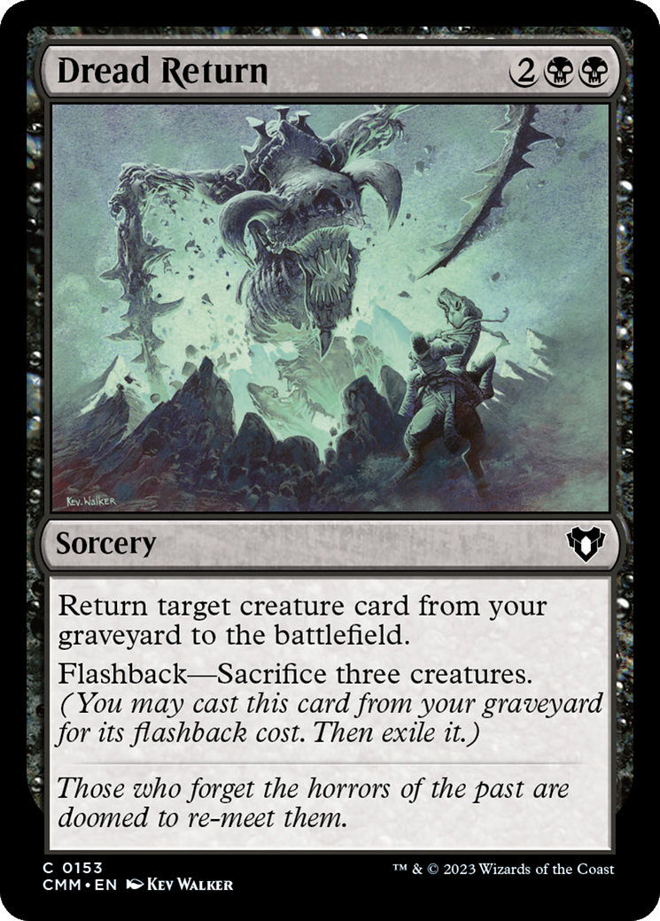 Dread Return [Commander Masters] | Jomio and Rueliete's Cards and Comics