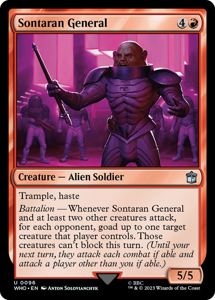 Sontaran General [Doctor Who] | Jomio and Rueliete's Cards and Comics