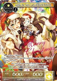 Lumia, the Saint Lady of World Rebirth (Christmas Promo) (RL1512-1) [Promo Cards] | Jomio and Rueliete's Cards and Comics