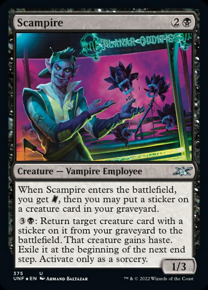 Scampire (Galaxy Foil) [Unfinity] | Jomio and Rueliete's Cards and Comics