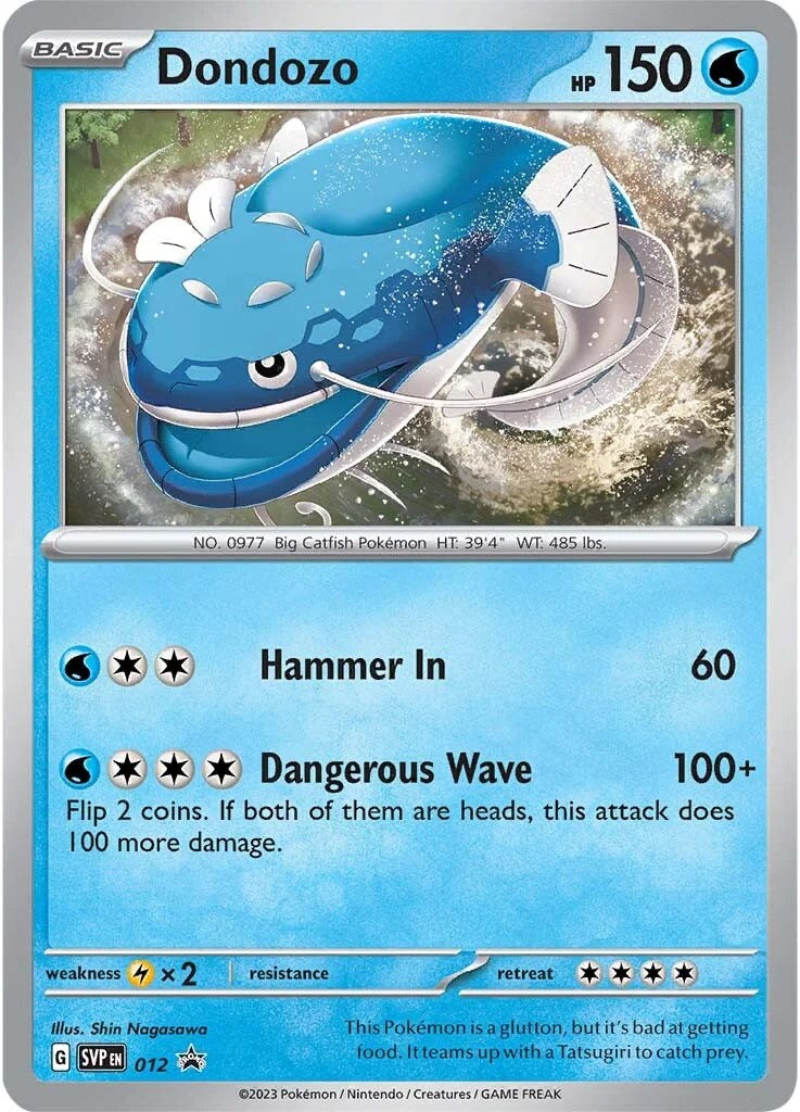 Dondozo (012) [Scarlet & Violet: Black Star Promos] | Jomio and Rueliete's Cards and Comics