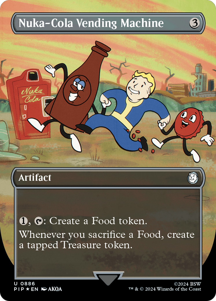 Nuka-Cola Vending Machine (Borderless) (Surge Foil) [Fallout] | Jomio and Rueliete's Cards and Comics