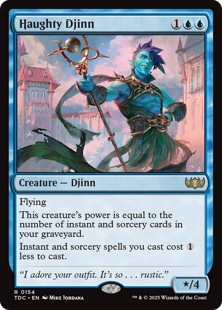 Haughty Djinn [Tarkir: Dragonstorm Commander] | Jomio and Rueliete's Cards and Comics