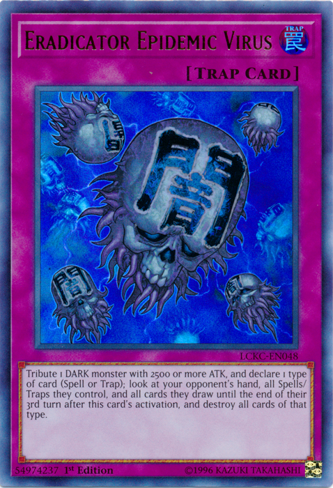 Eradicator Epidemic Virus [LCKC-EN048] Ultra Rare | Jomio and Rueliete's Cards and Comics