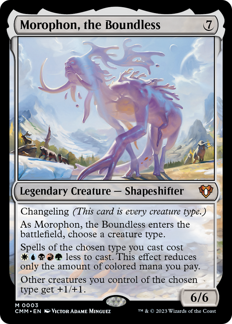 Morophon, the Boundless [Commander Masters] | Jomio and Rueliete's Cards and Comics