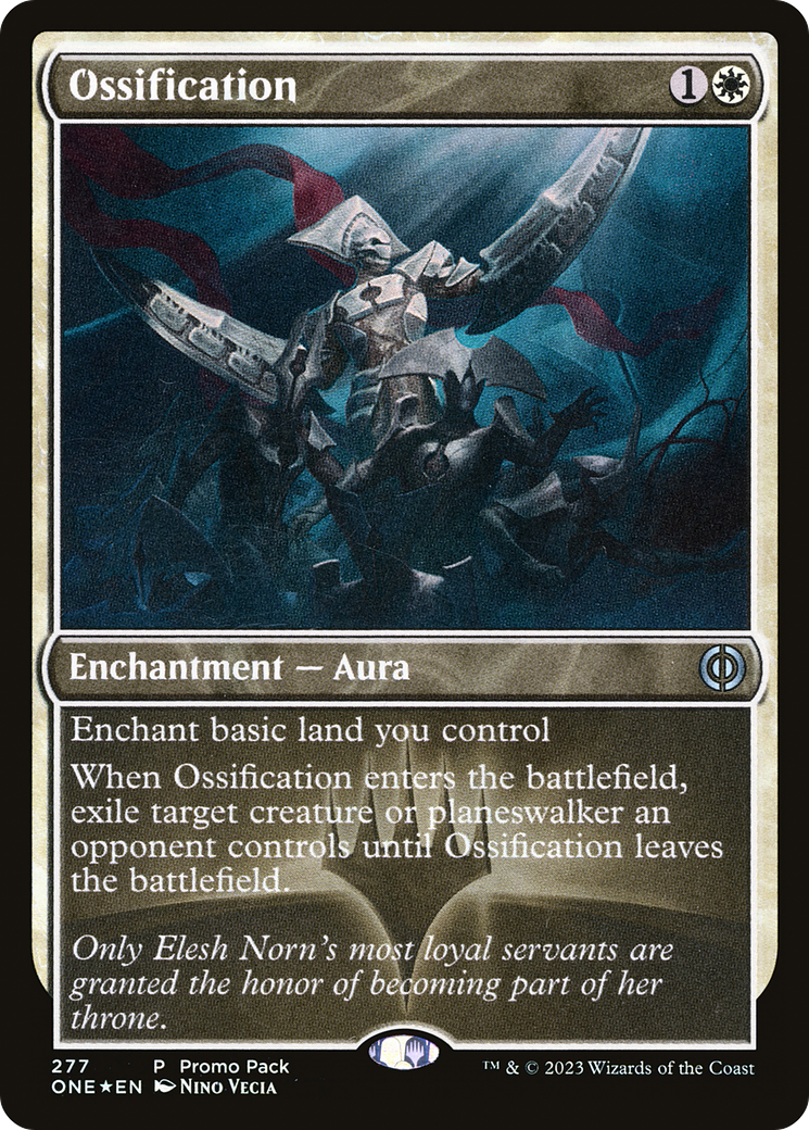 Ossification (Promo Pack) [Phyrexia: All Will Be One Promos] | Jomio and Rueliete's Cards and Comics