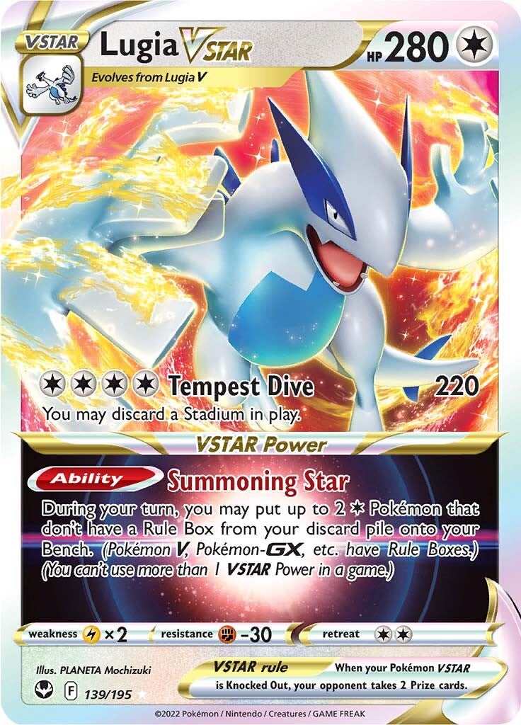 Lugia VSTAR (139/195) [Sword & Shield: Silver Tempest] | Jomio and Rueliete's Cards and Comics