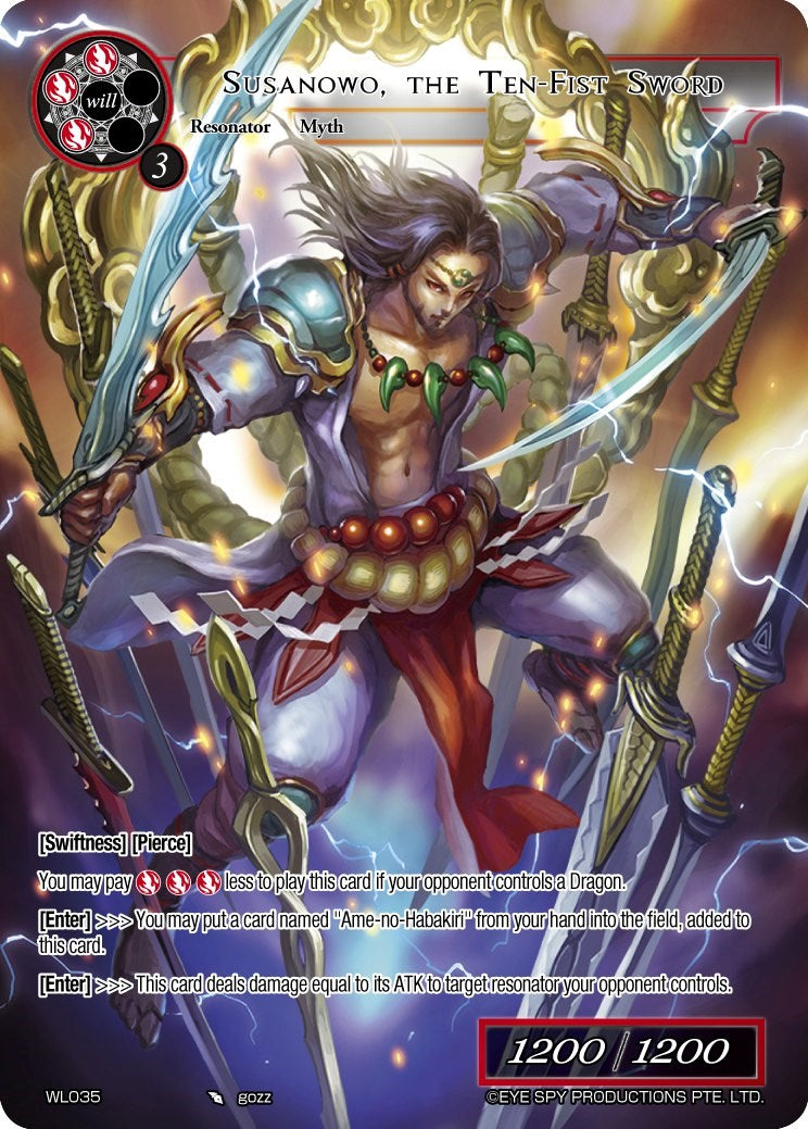 Susanowo, the Ten-Fist Sword (WL035) [Promo Cards] | Jomio and Rueliete's Cards and Comics