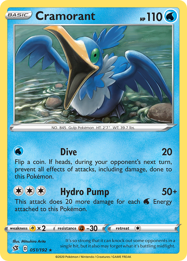 Cramorant (051/192) [Sword & Shield: Rebel Clash] | Jomio and Rueliete's Cards and Comics