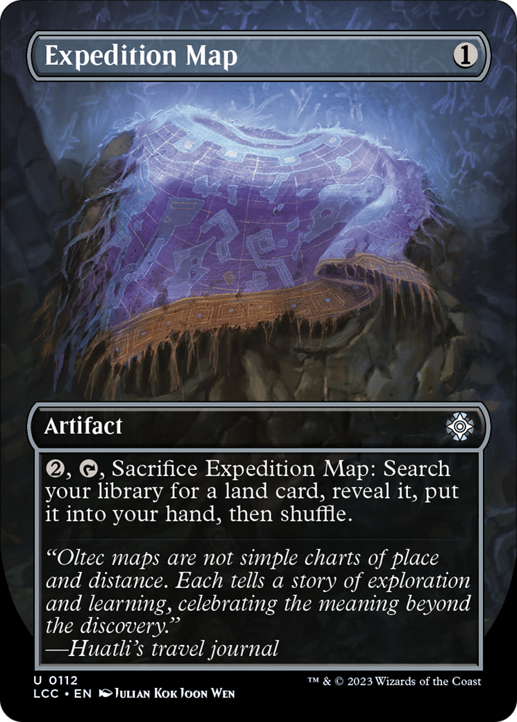 Expedition Map (Borderless) [The Lost Caverns of Ixalan Commander] | Jomio and Rueliete's Cards and Comics