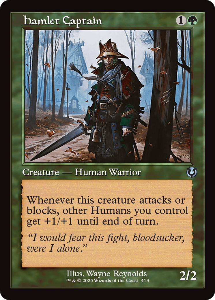 Hamlet Captain (Retro Frame) [Innistrad Remastered] | Jomio and Rueliete's Cards and Comics