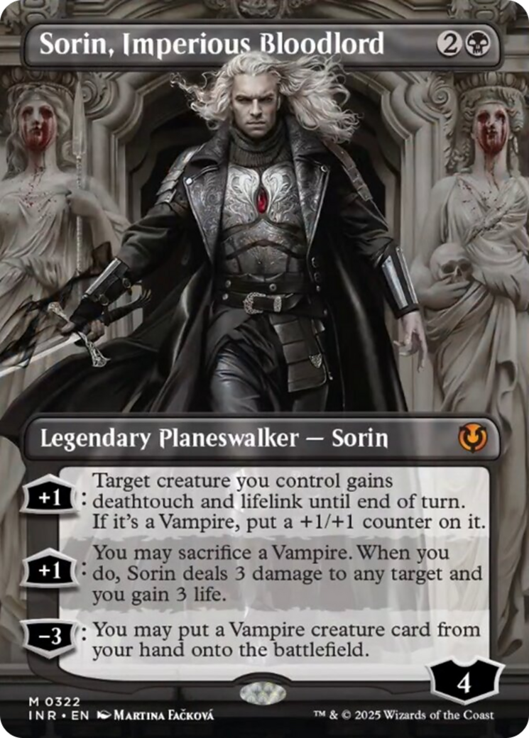 Sorin, Imperious Bloodlord (Borderless) [Innistrad Remastered] | Jomio and Rueliete's Cards and Comics