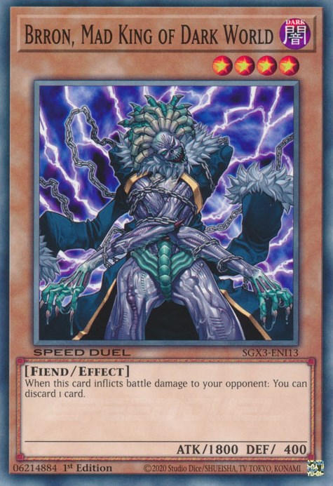 Brron, Mad King of Dark World [SGX3-ENI13] Common | Jomio and Rueliete's Cards and Comics