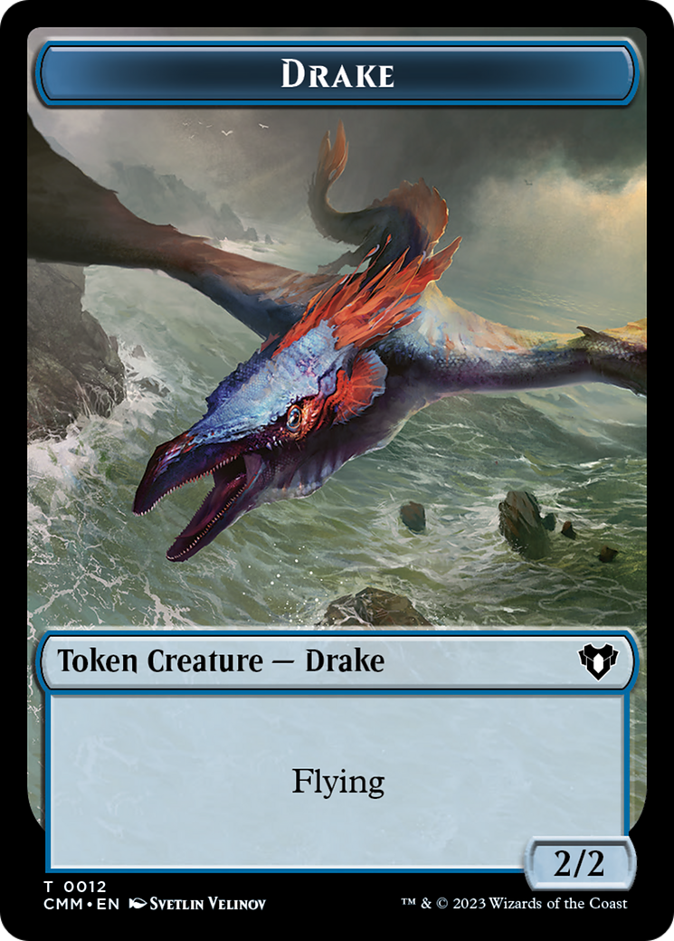 Drake Token [Commander Masters Tokens] | Jomio and Rueliete's Cards and Comics