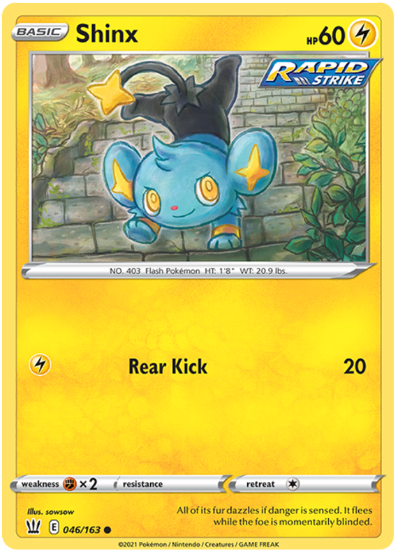 Shinx (046/163) [Sword & Shield: Battle Styles] | Jomio and Rueliete's Cards and Comics