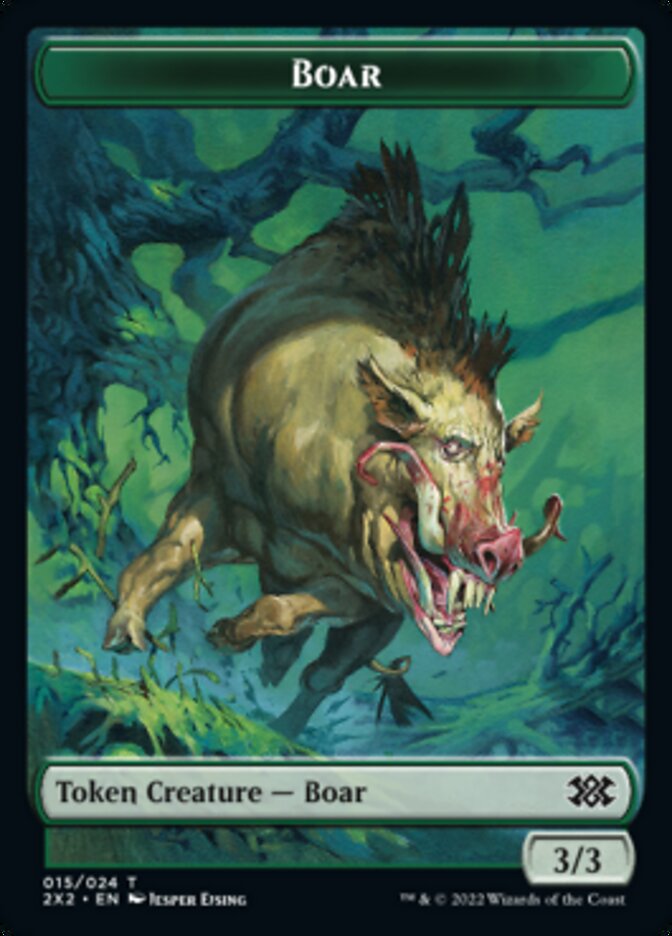 Boar // Eldrazi Scion Double-Sided Token [Double Masters 2022 Tokens] | Jomio and Rueliete's Cards and Comics