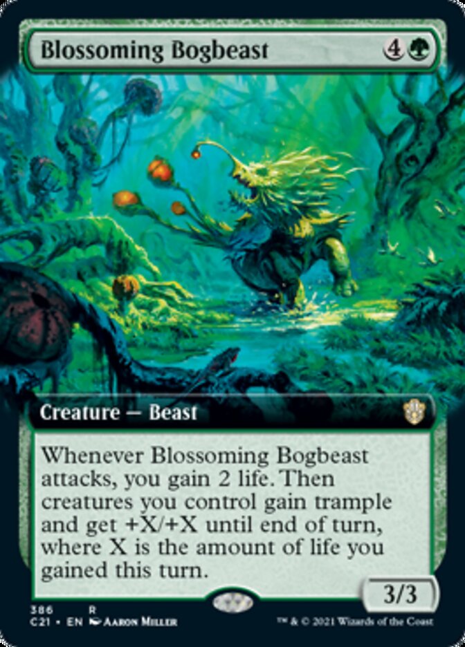Blossoming Bogbeast (Extended Art) [Commander 2021] | Jomio and Rueliete's Cards and Comics