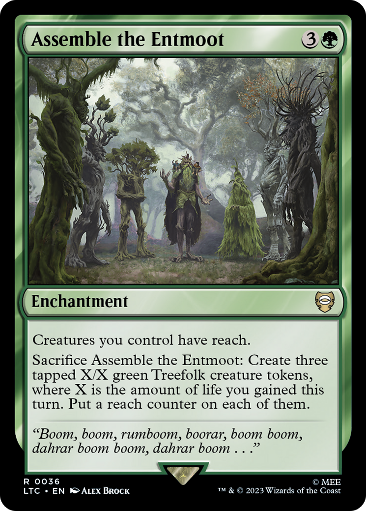 Assemble the Entmoot [The Lord of the Rings: Tales of Middle-Earth Commander] | Jomio and Rueliete's Cards and Comics