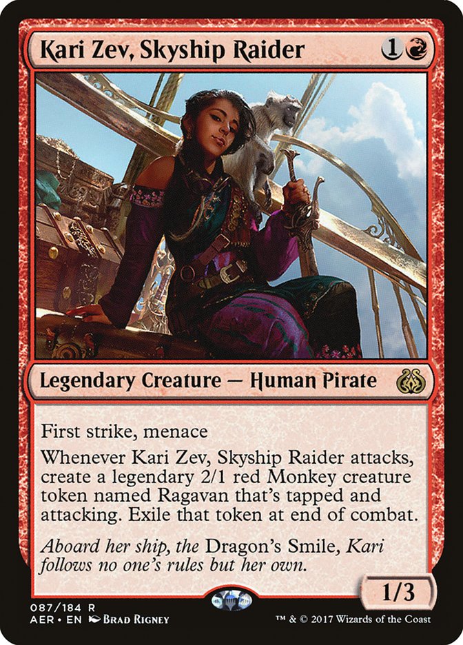Kari Zev, Skyship Raider [Aether Revolt] | Jomio and Rueliete's Cards and Comics