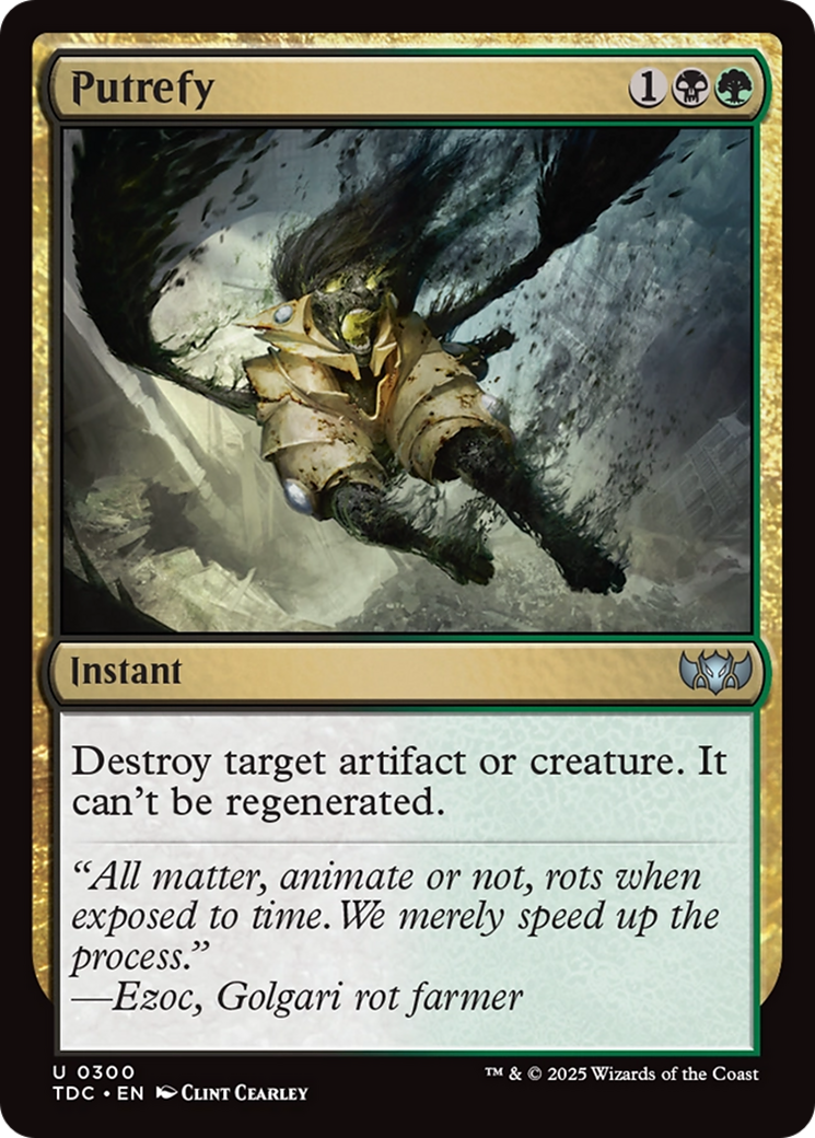 Putrefy [Tarkir: Dragonstorm Commander] | Jomio and Rueliete's Cards and Comics