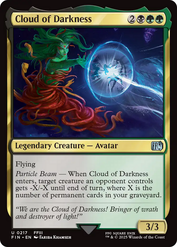 Cloud of Darkness [FINAL FANTASY] | Jomio and Rueliete's Cards and Comics