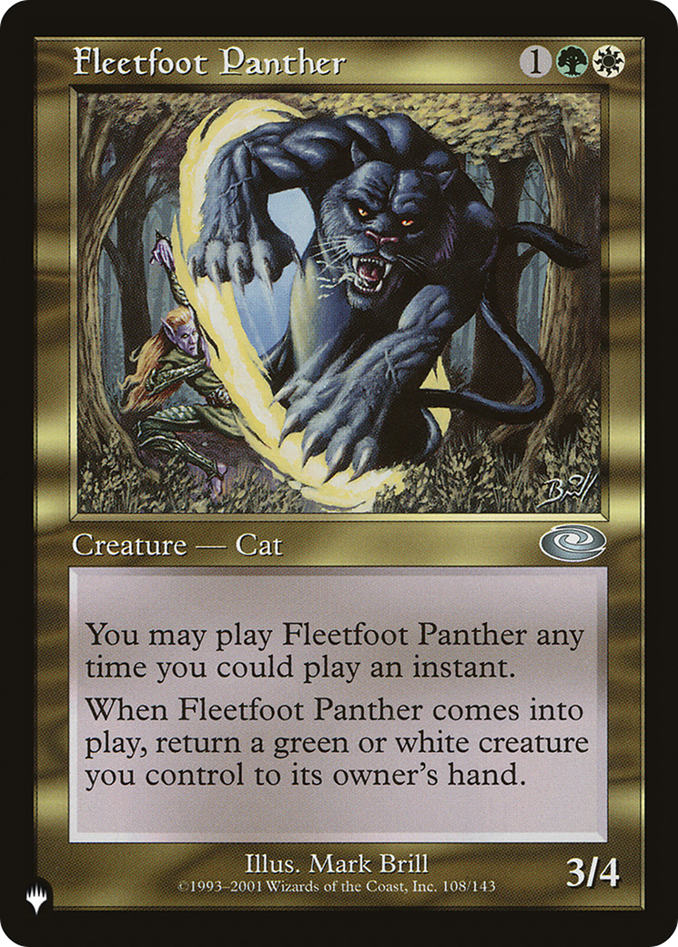 Fleetfoot Panther [The List] | Jomio and Rueliete's Cards and Comics