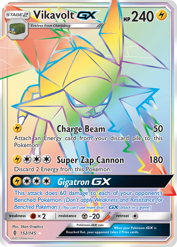 Vikavolt GX (152/145) [Sun & Moon: Guardians Rising] | Jomio and Rueliete's Cards and Comics