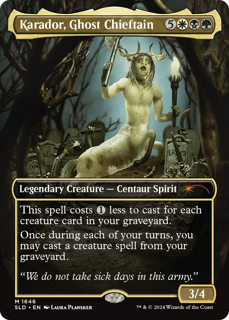 Karador, Ghost Chieftain (Rainbow Foil) [Secret Lair Drop Series] | Jomio and Rueliete's Cards and Comics