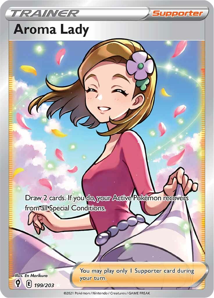 Aroma Lady (199/203) [Sword & Shield: Evolving Skies] | Jomio and Rueliete's Cards and Comics