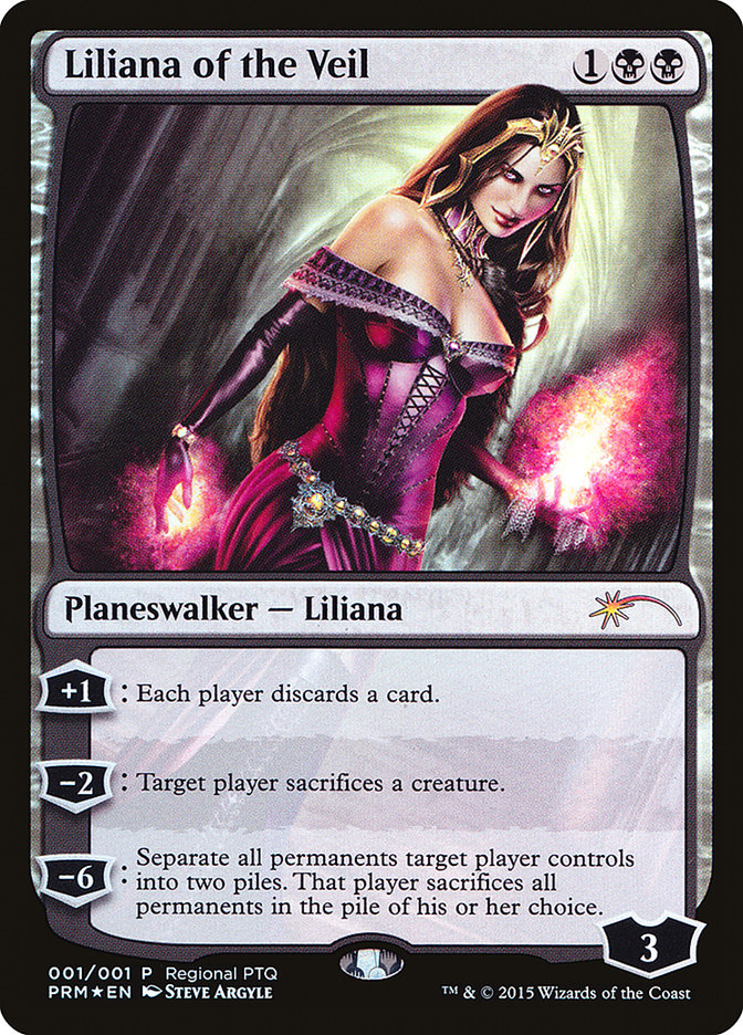 Liliana of the Veil (Regional PTQ) [Pro Tour Promos] | Jomio and Rueliete's Cards and Comics