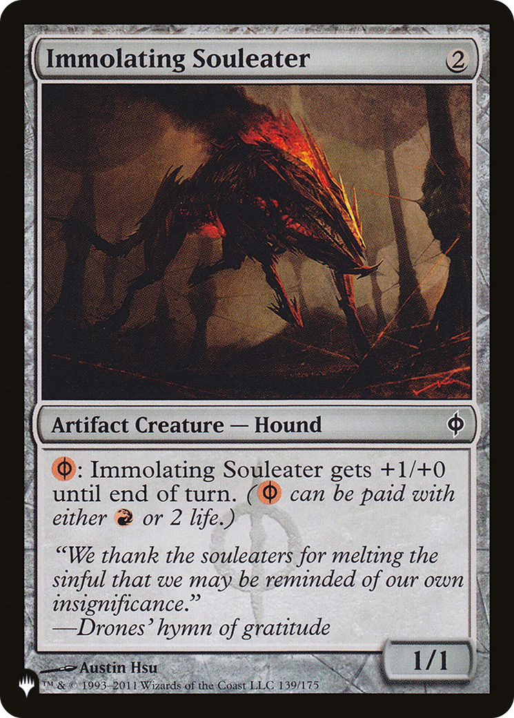 Immolating Souleater [The List] | Jomio and Rueliete's Cards and Comics