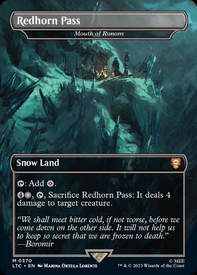 Mouth of Ronom - Redhorn Pass [The Lord of the Rings: Tales of Middle-Earth Commander] | Jomio and Rueliete's Cards and Comics