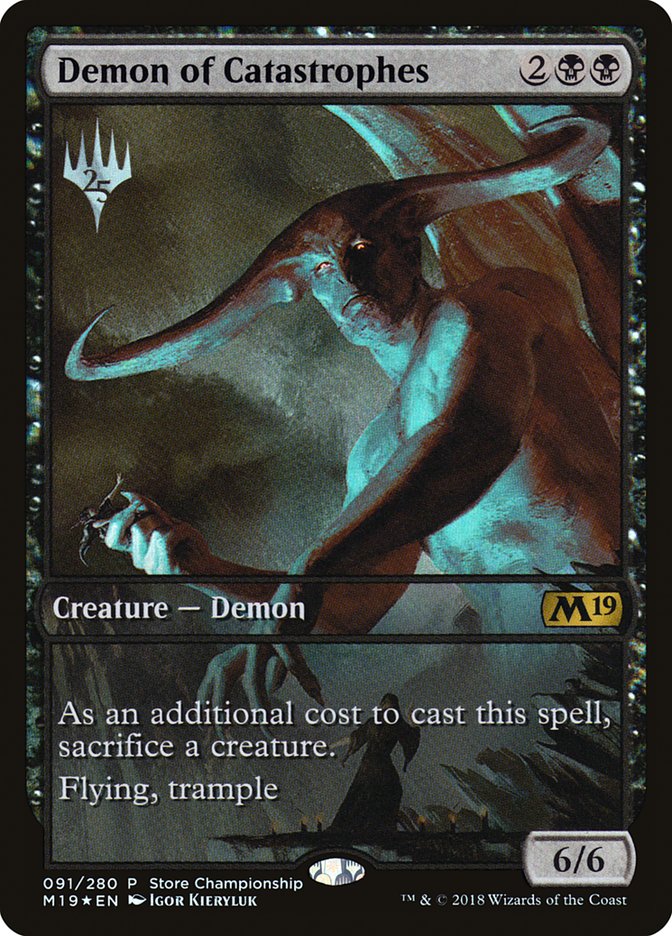 Demon of Catastrophes (Store Championship) (Full Art) [Core Set 2019 Promos] | Jomio and Rueliete's Cards and Comics