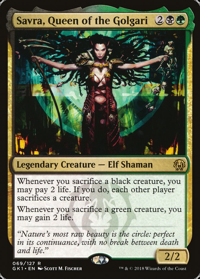 Savra, Queen of the Golgari [Guilds of Ravnica Guild Kit] | Jomio and Rueliete's Cards and Comics