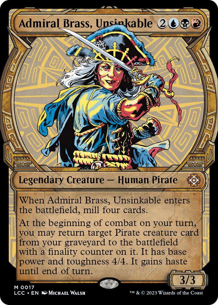 Admiral Brass, Unsinkable (Showcase) [The Lost Caverns of Ixalan Commander] | Jomio and Rueliete's Cards and Comics