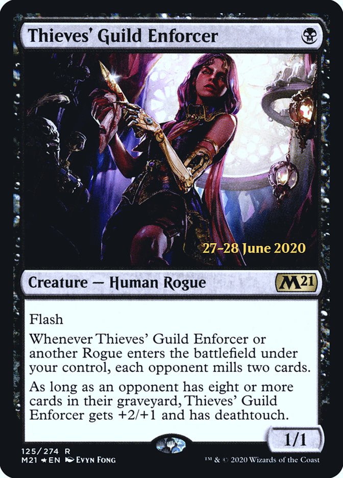 Thieves' Guild Enforcer [Core Set 2021 Prerelease Promos] | Jomio and Rueliete's Cards and Comics