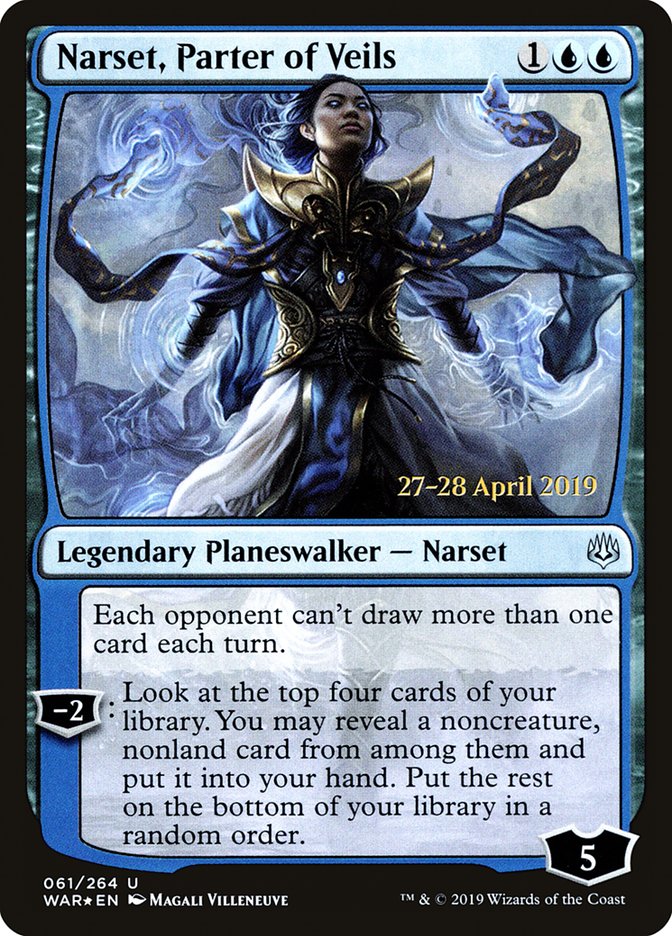 Narset, Parter of Veils [War of the Spark Prerelease Promos] | Jomio and Rueliete's Cards and Comics