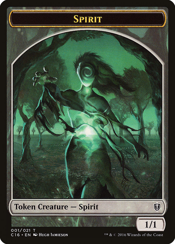 Spirit Token (001/021) [Commander 2016 Tokens] | Jomio and Rueliete's Cards and Comics