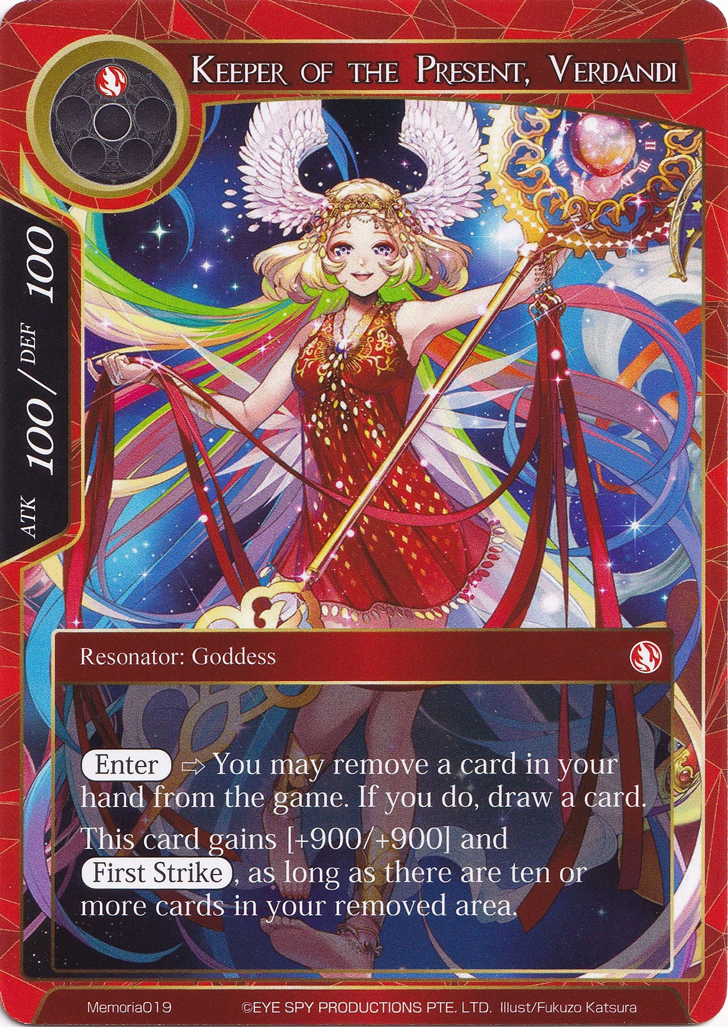 Keeper of the Present, Verdandi (Memoria019) [Alice Origin Memoria Cards] | Jomio and Rueliete's Cards and Comics