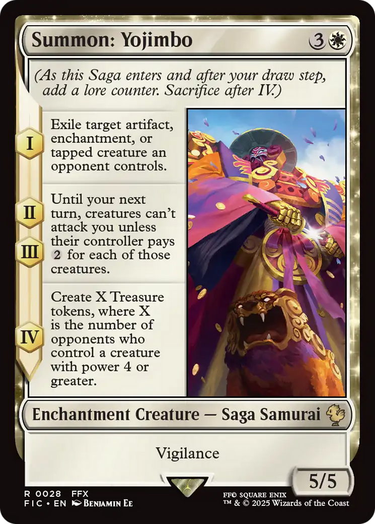 Summon: Yojimbo [FINAL FANTASY Commander] | Jomio and Rueliete's Cards and Comics