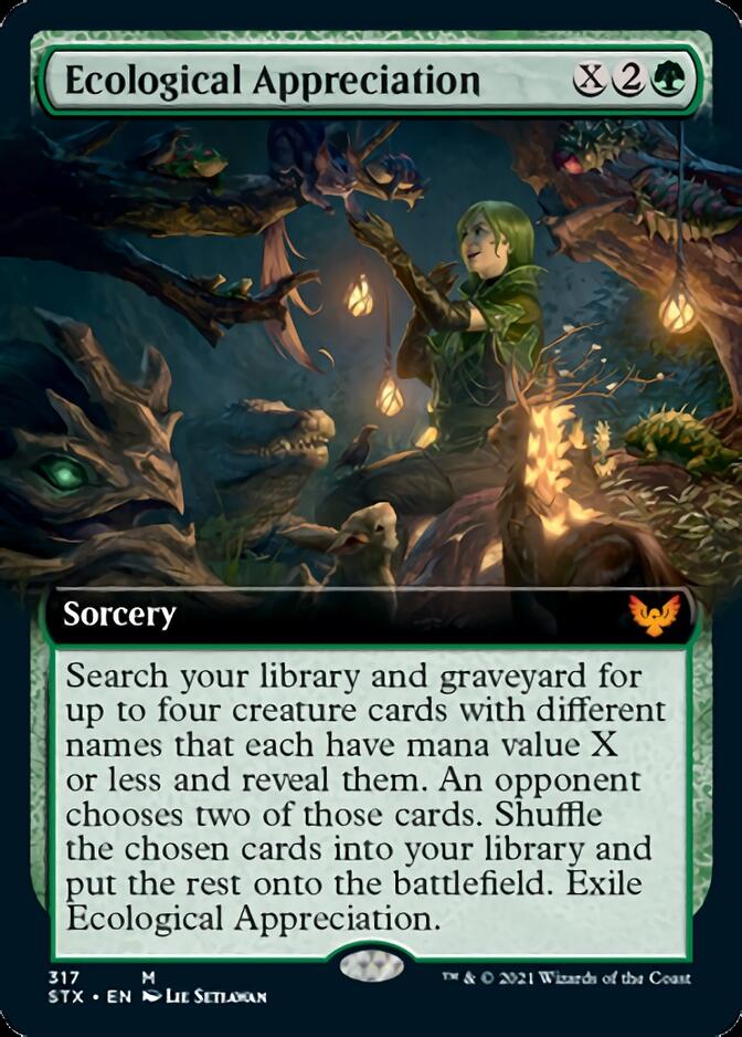 Ecological Appreciation (Extended Art) [Strixhaven: School of Mages] | Jomio and Rueliete's Cards and Comics