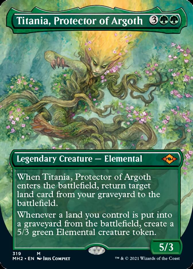 Titania, Protector of Argoth (Borderless Alternate Art) [Modern Horizons 2] | Jomio and Rueliete's Cards and Comics